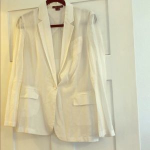 Theory White Summer Blazer